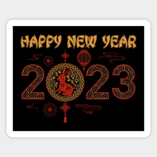 Happy New Year/Year of the Rabbit 2023 Chinese New Year Magnet